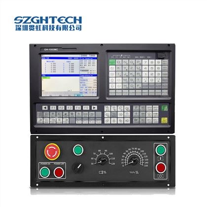 GH1000TC-5 axis Lathe CNC controller<br />
1) Support Dual analog voltage(0~10V) & C-axis for Spindle servo(M800)<br />
2) Support Stepper/Increment/Absolute/EtherCAT/Powerlink Servo for Feeding Axes<br />
3) Scanning Function & Auto Tool Setter/Probe<br />