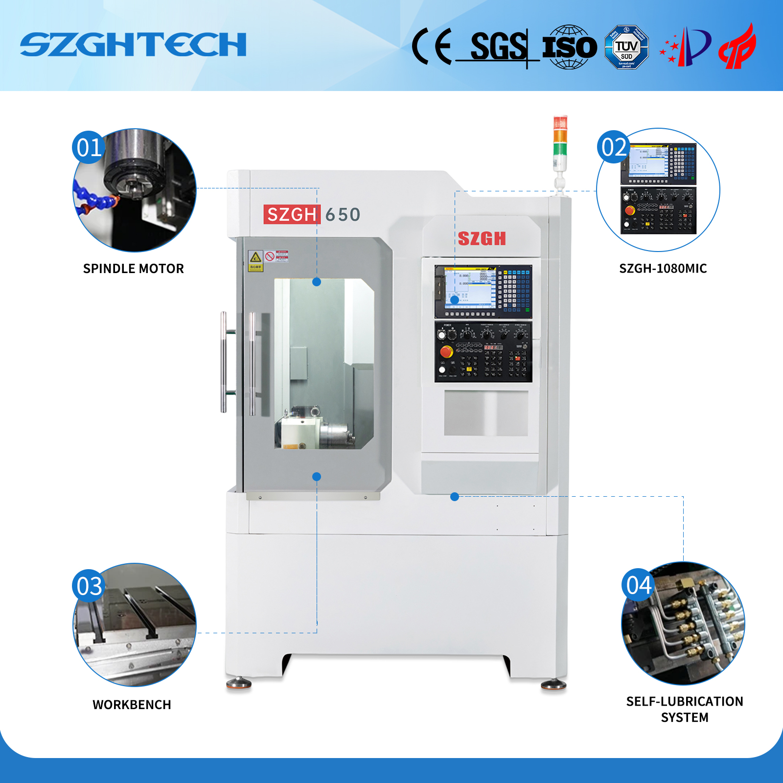 SZGH-650 CNC Machining Center and Milling Machine high quality milling machine